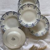Assiettes terre de fer "Colonial"