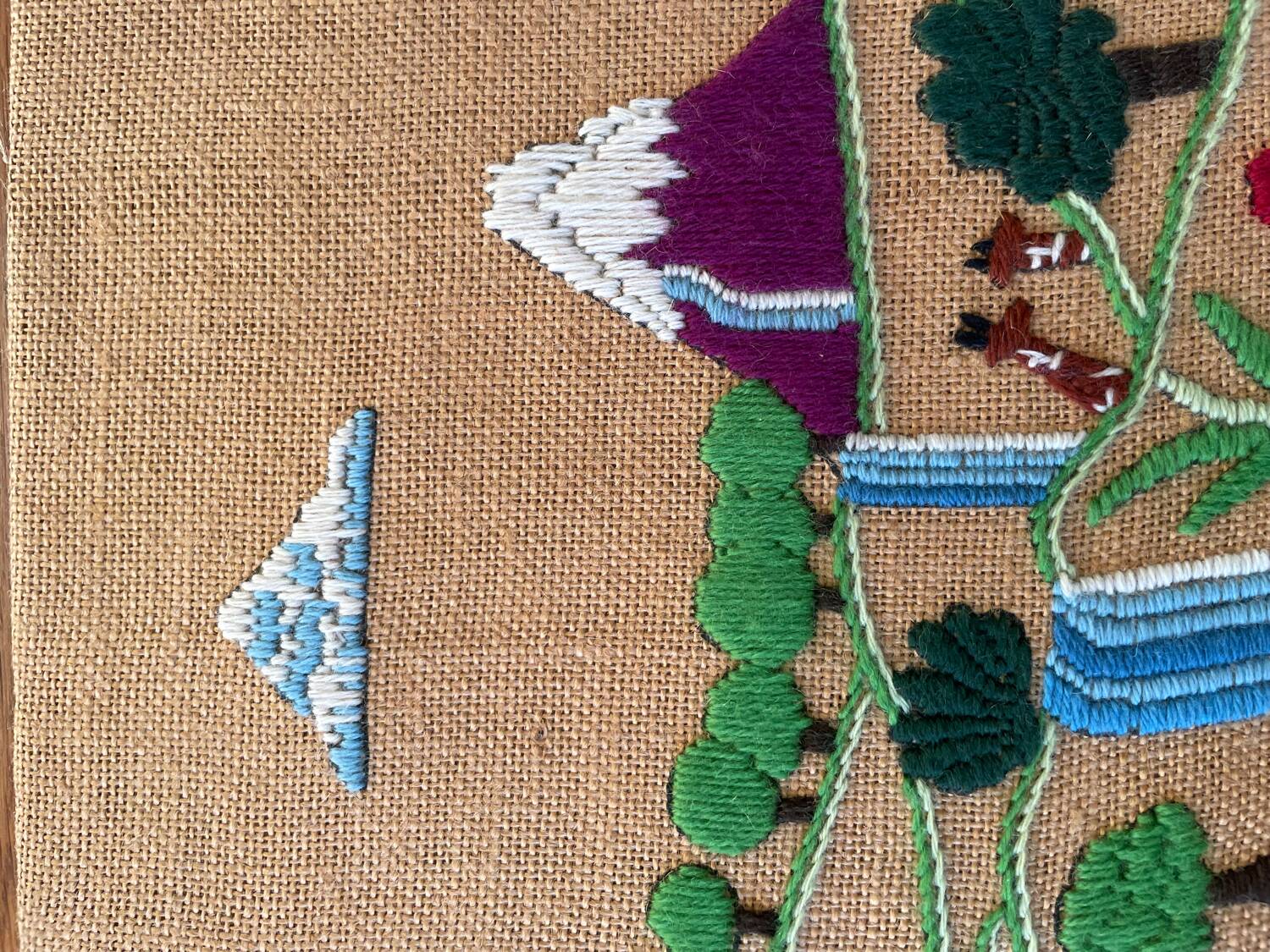 Broderie artisanale « Paradis terrestre »