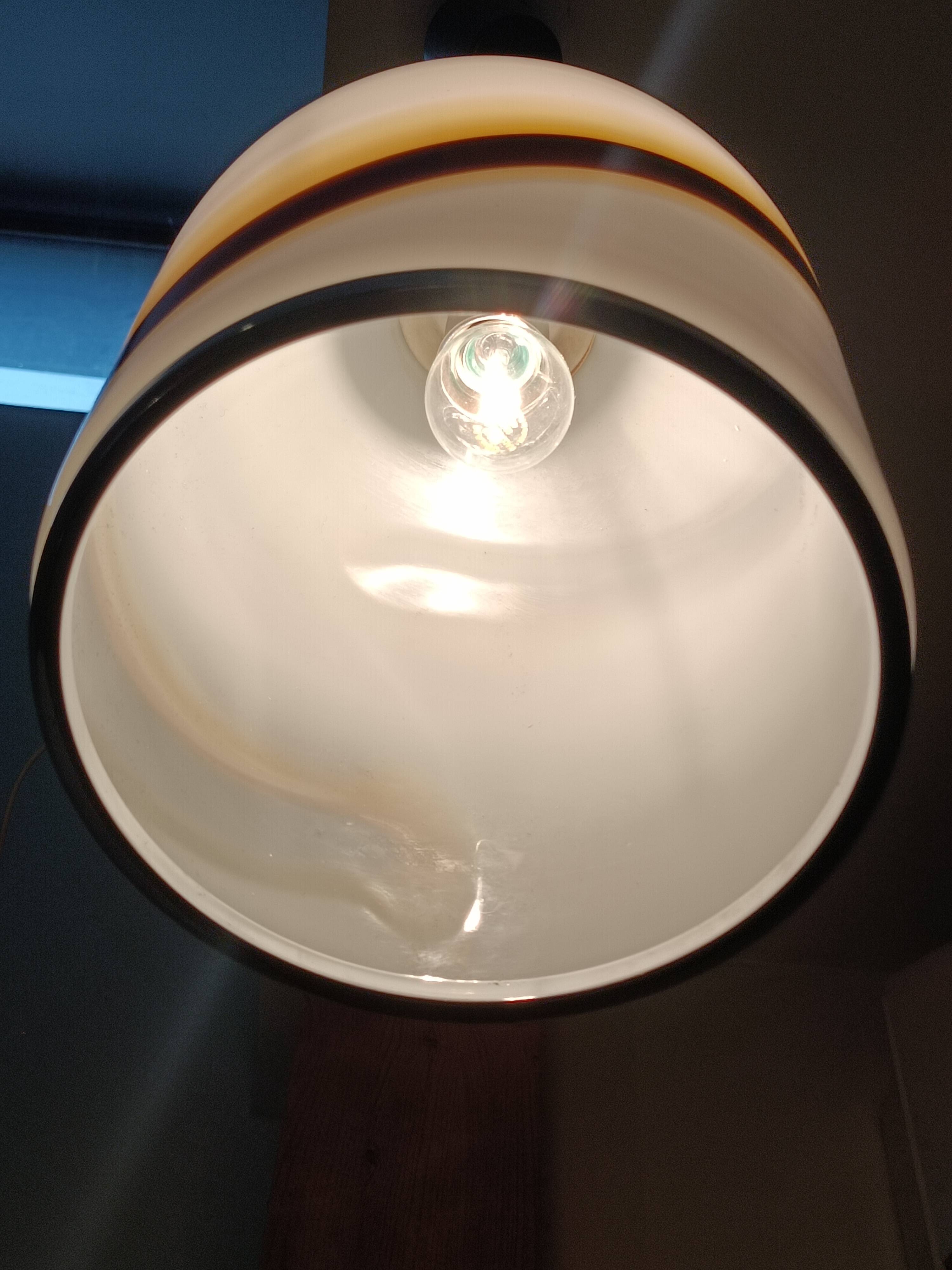 Lampe suspendue verre de Murano 1970s