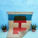 Tapis beni ouraine tissè main traditionnelle taille 140 x 260 cm