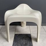 Casala white low stool 1970s