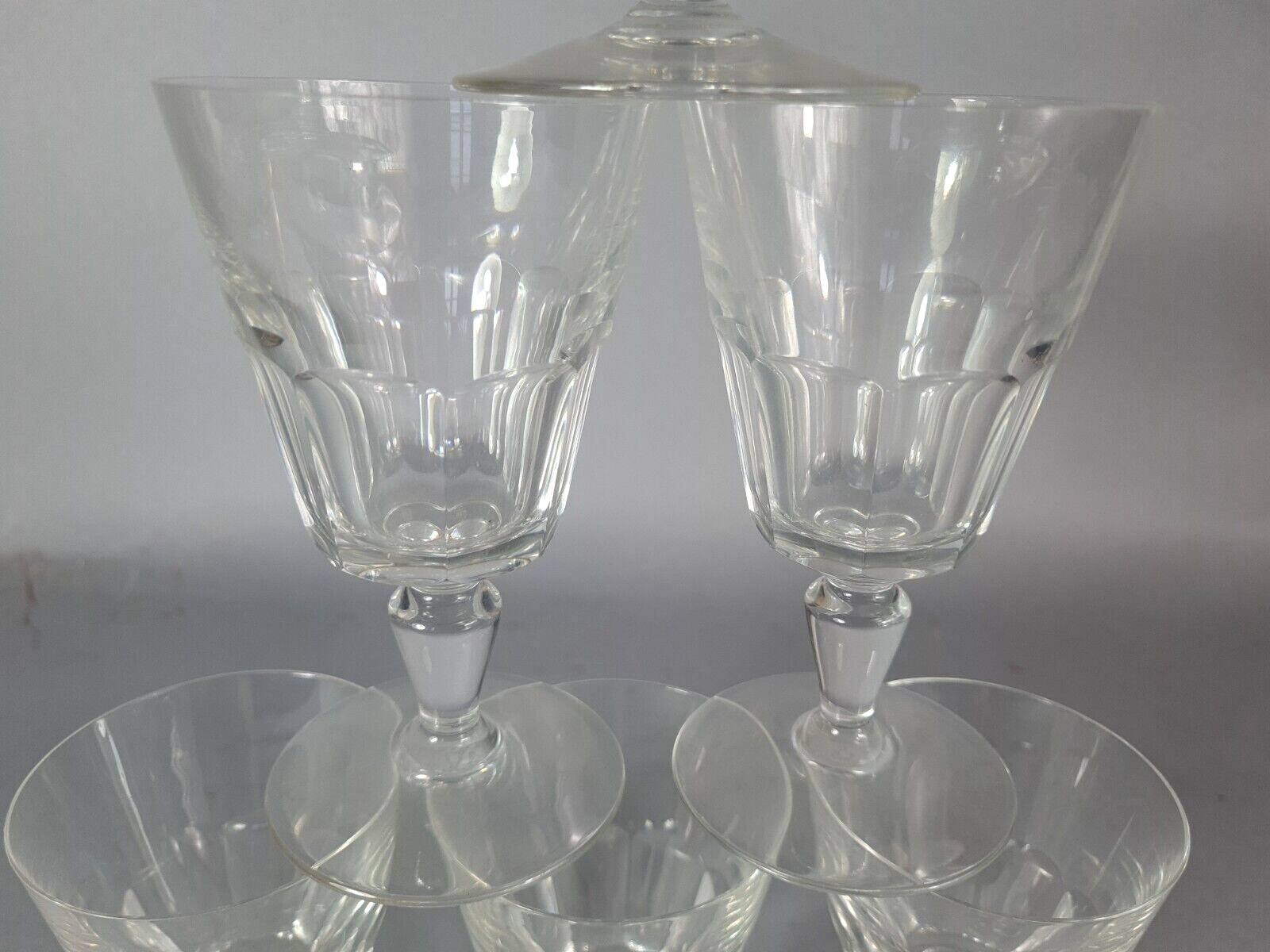 6 Baccarat crystal wine glasses in perfect condition S820