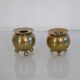 Pair of Swedish brass candlesticks 1970