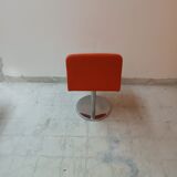 Lot 4 chaises vintage en cuir par Poltronova variante harlow 1971