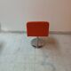 Lot 4 chaises vintage en cuir par Poltronova variante harlow 1971