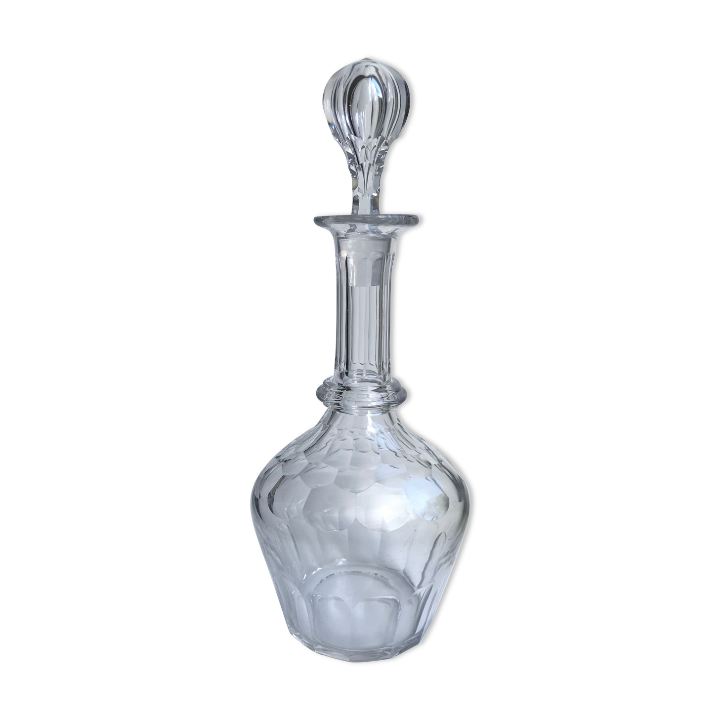 Crystal wine decanter early twentieth century