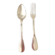Cuillère et fourchette en métal argenté nickelide 1868