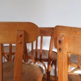 Set of 10 baumann bistro chairs