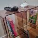 Vintage smoked plexiglass furniture