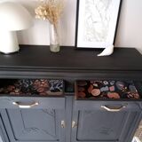 Sideboard painted in anthracite gray