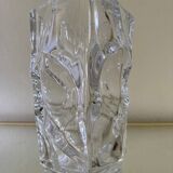 Solid Sèvres crystal vase from the 1950s
