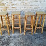 Rattan bar stools