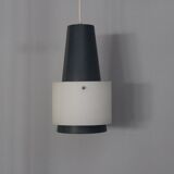 Metal and Glass Ceiling Light by Louis C. Kalff for Philips, 1950s