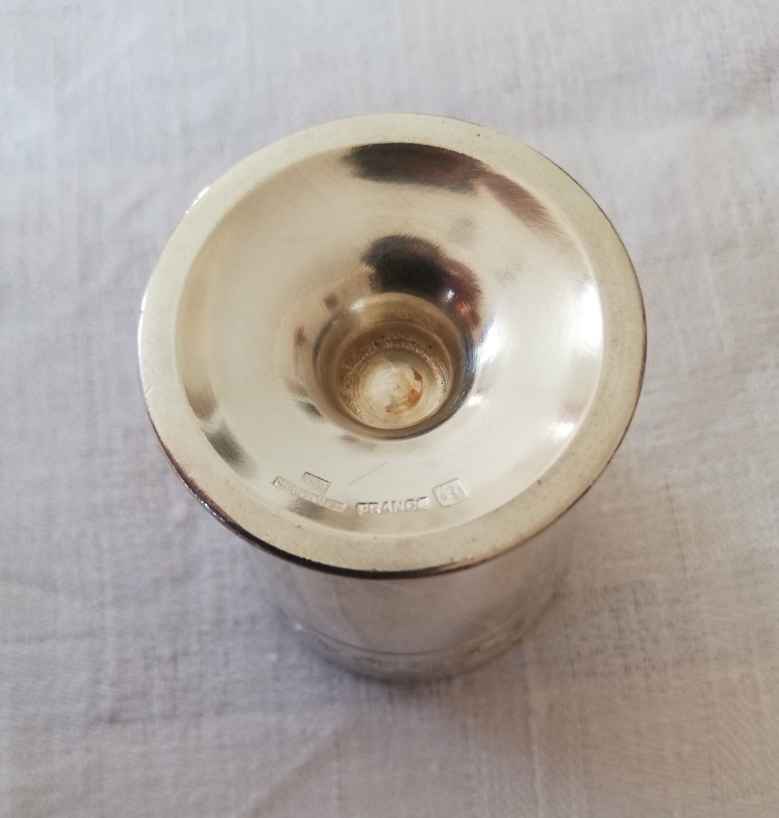 Timbale / Coquetier / towel round plate empty pocket Christofle Villeroy collection