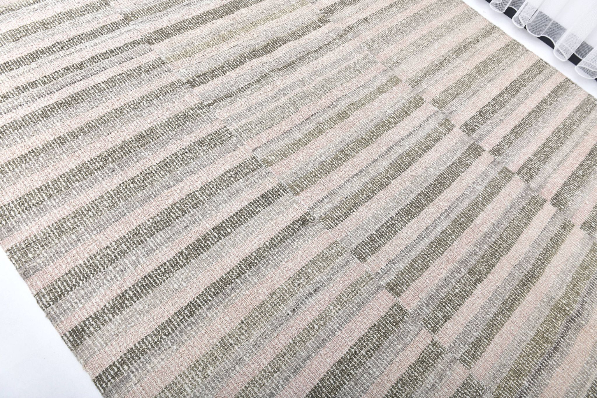 Pastel pink kilim rug, 325x217 cm wool kilim rug, large kilim carpet