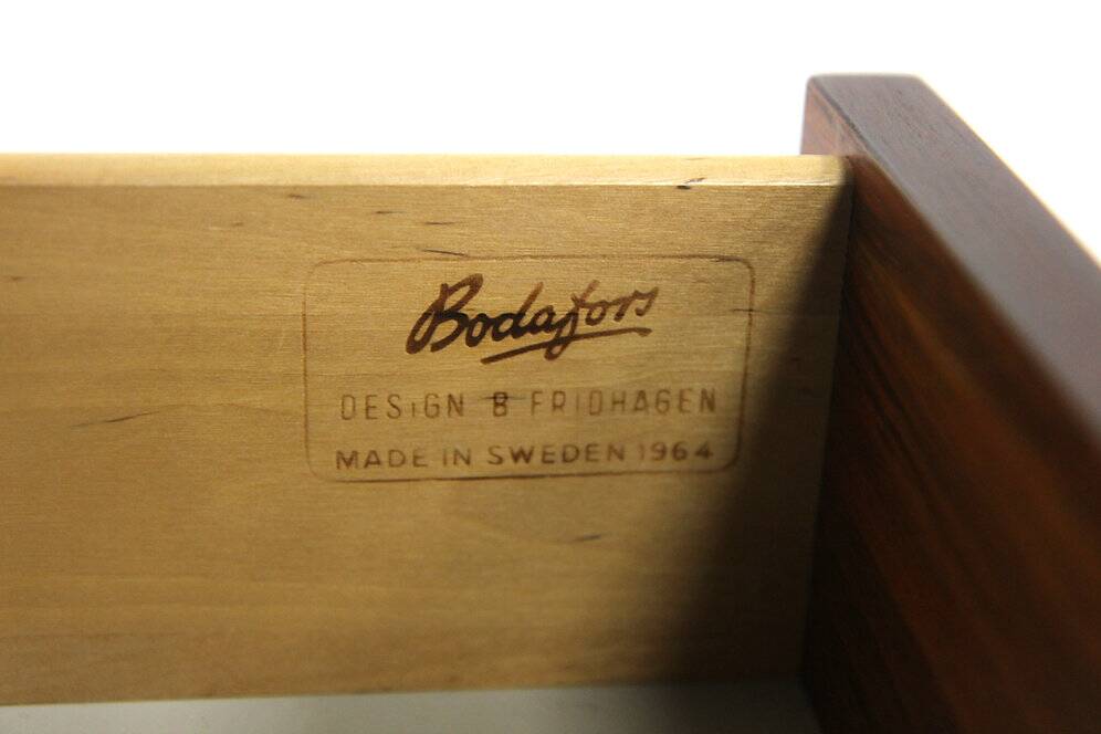 Scandinavian rosewood library "Bonett", Bertil Fridhagen, Sweden