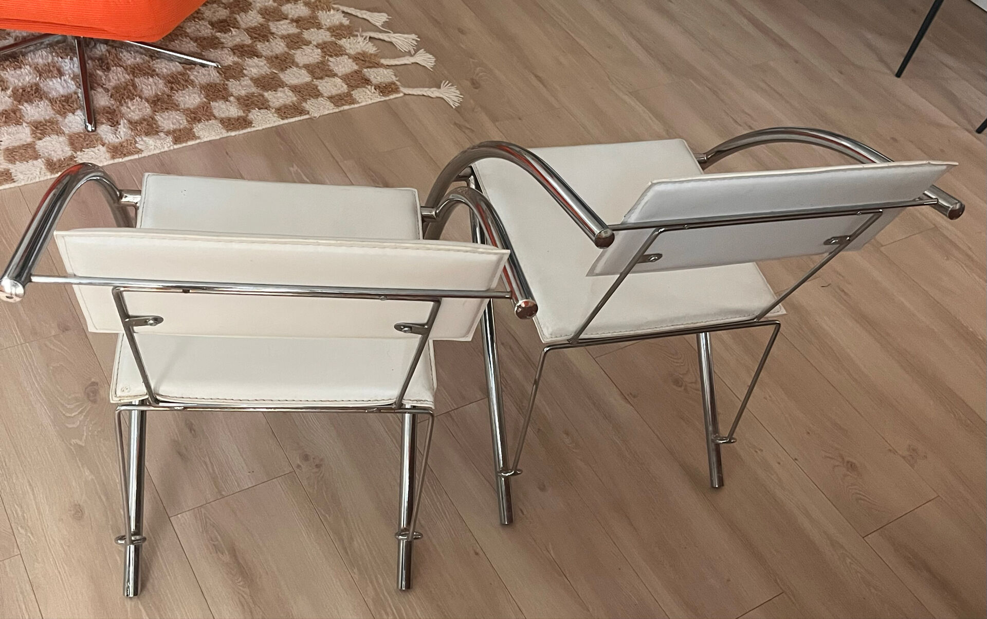 Vintage chrome chairs