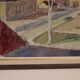 Swedish Oil on Panel – “Street Jämtland” by John Hedman (1913–1994)