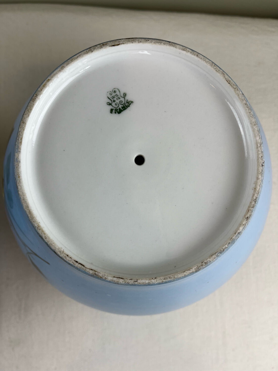 Pair of antique plant pots