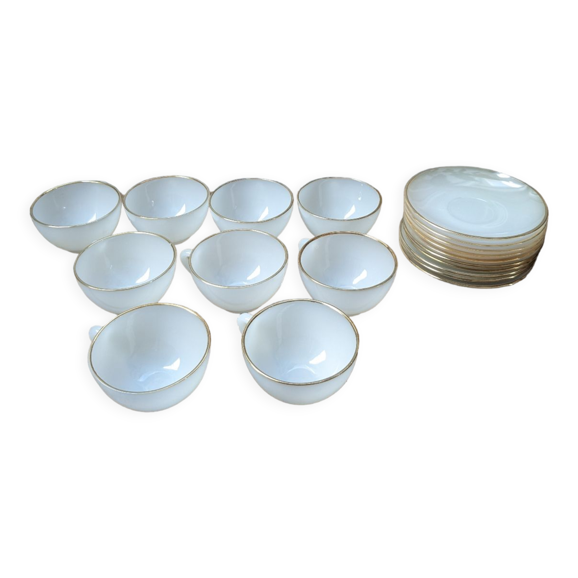 Opaline cups harlequin arcopal