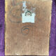 Gravure sur bois d'un bouquet de fleurs