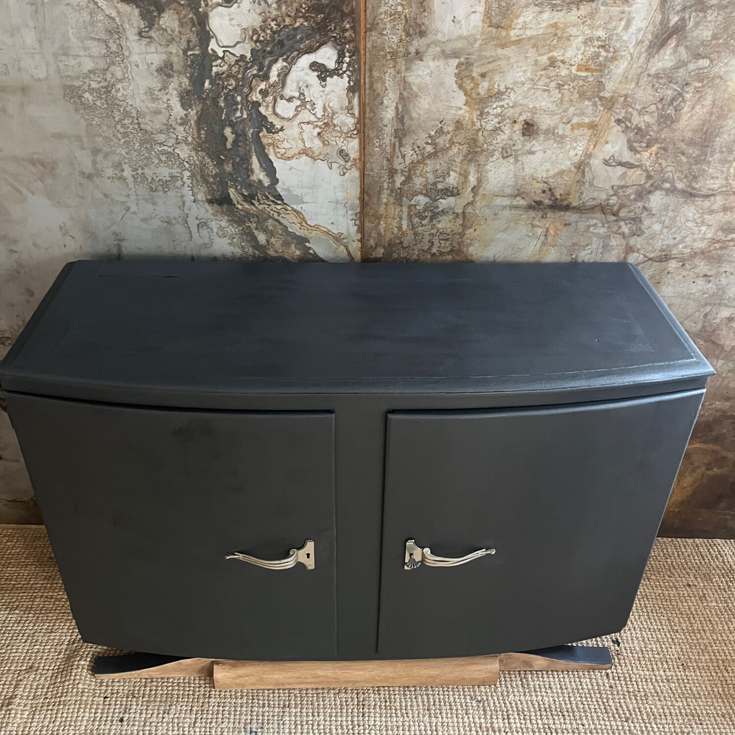 1930s sideboard with mustache feet