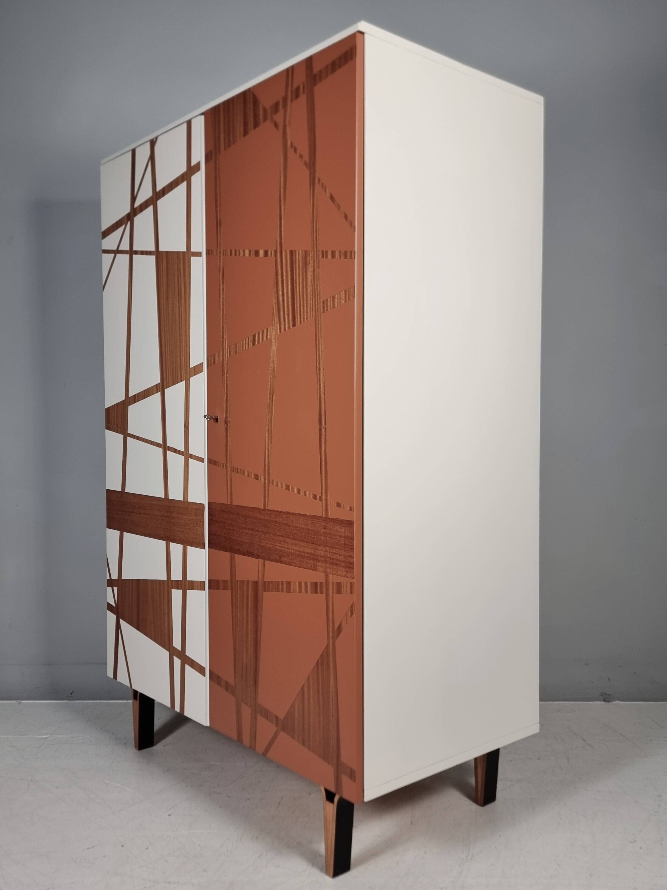 Vintage Wardrobe in Beech, 1970s