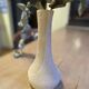 Powder pink brutalist vase