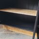 Large wooden and black sideboard