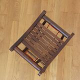 Tabouret pliant en bois massif