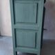 Small vintage side table in sage green patina and solid wood.