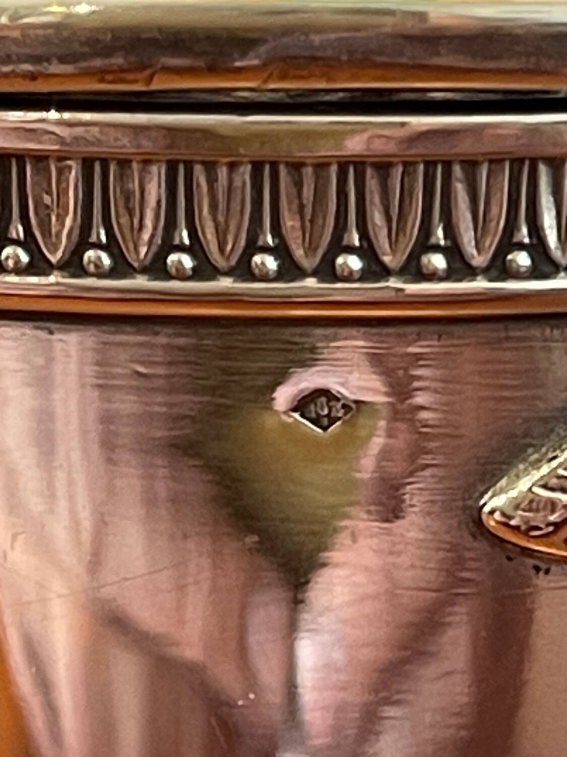 Solid silver bonbonnière, silversmith Émile Puiforcat