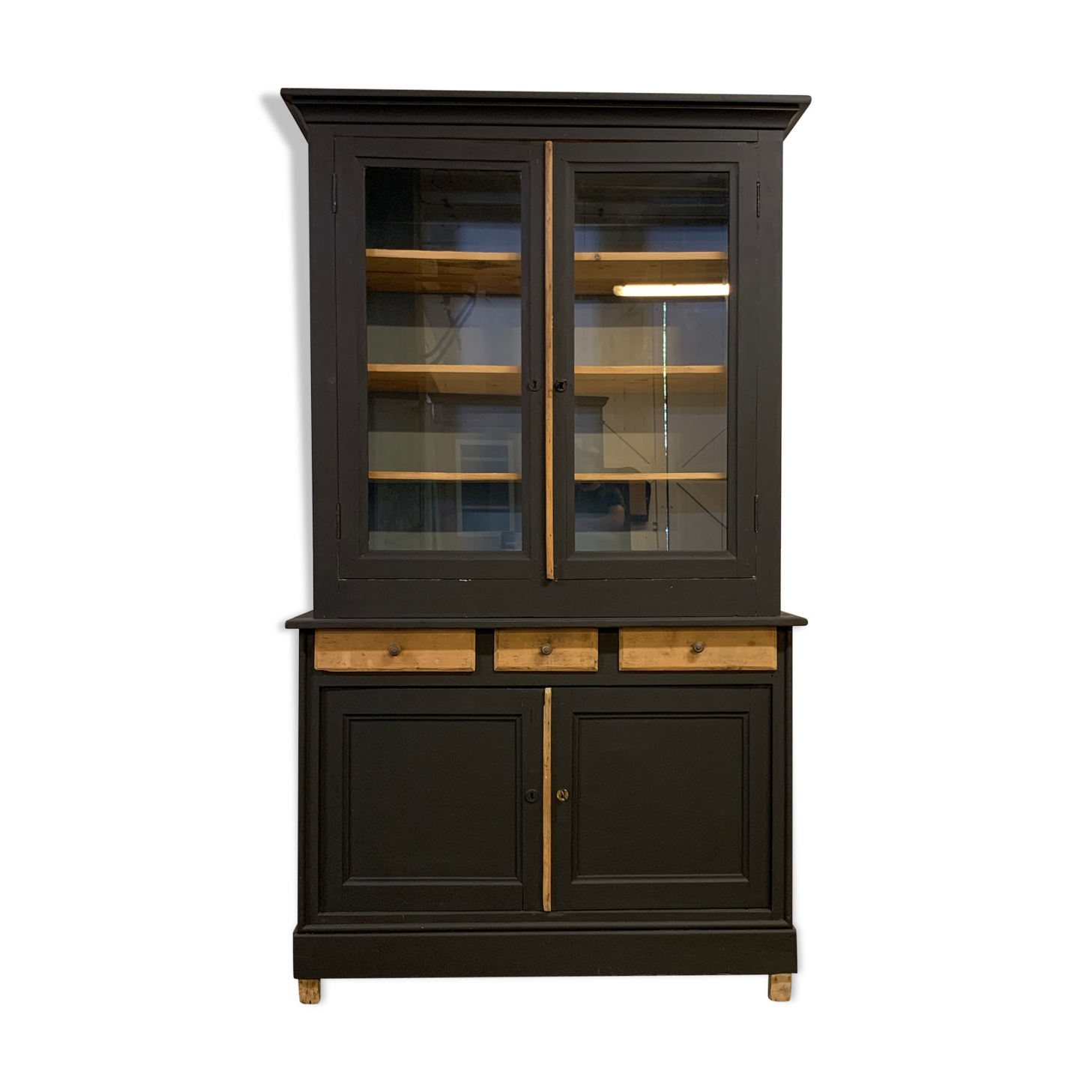 Vitrine vaisselier fin XIXe