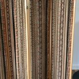 Screen in beech wood and vintage fabrics 1970s