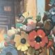 Church flowers, oil on canvas