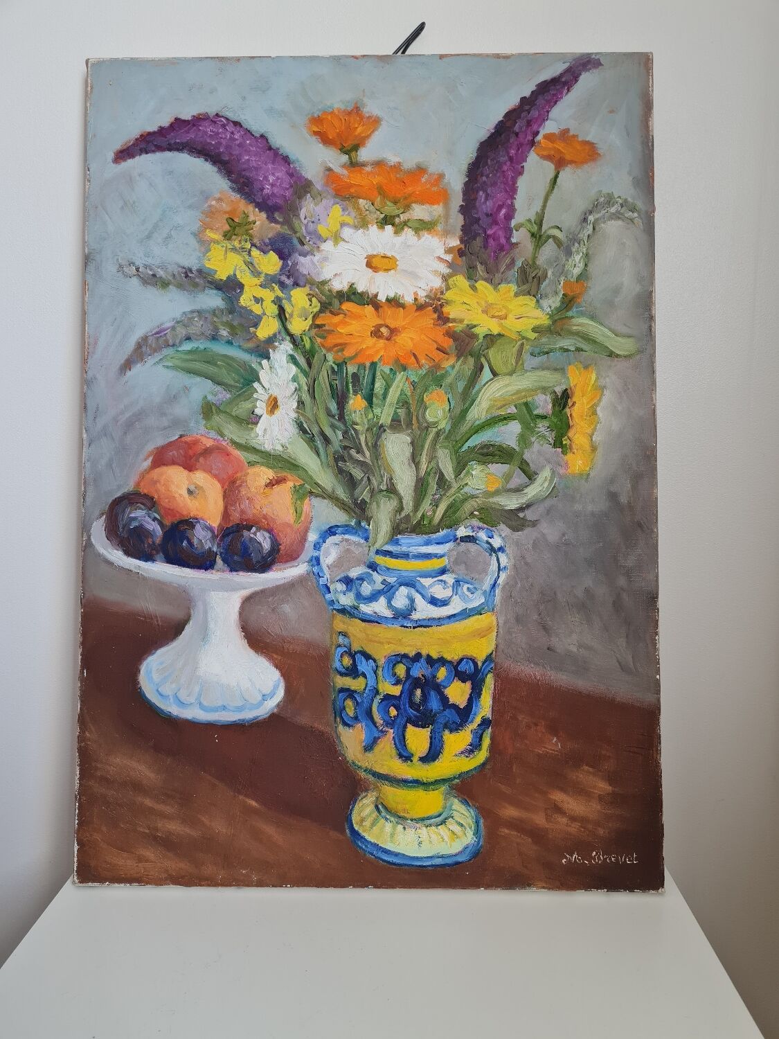 Still life flowers and fruits