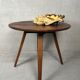 Vintage 'japandi' side table – oak