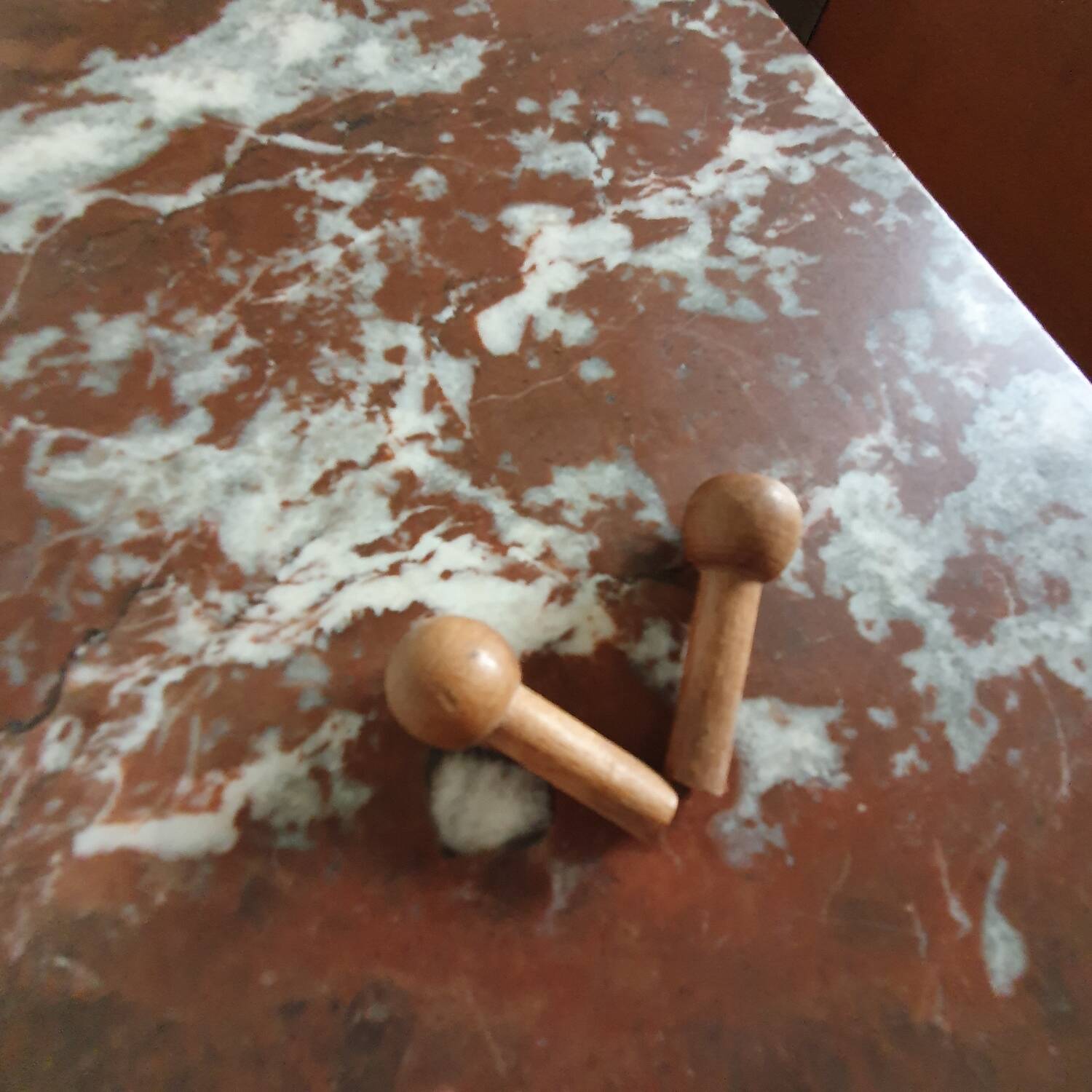 Chest of drawers with marble top