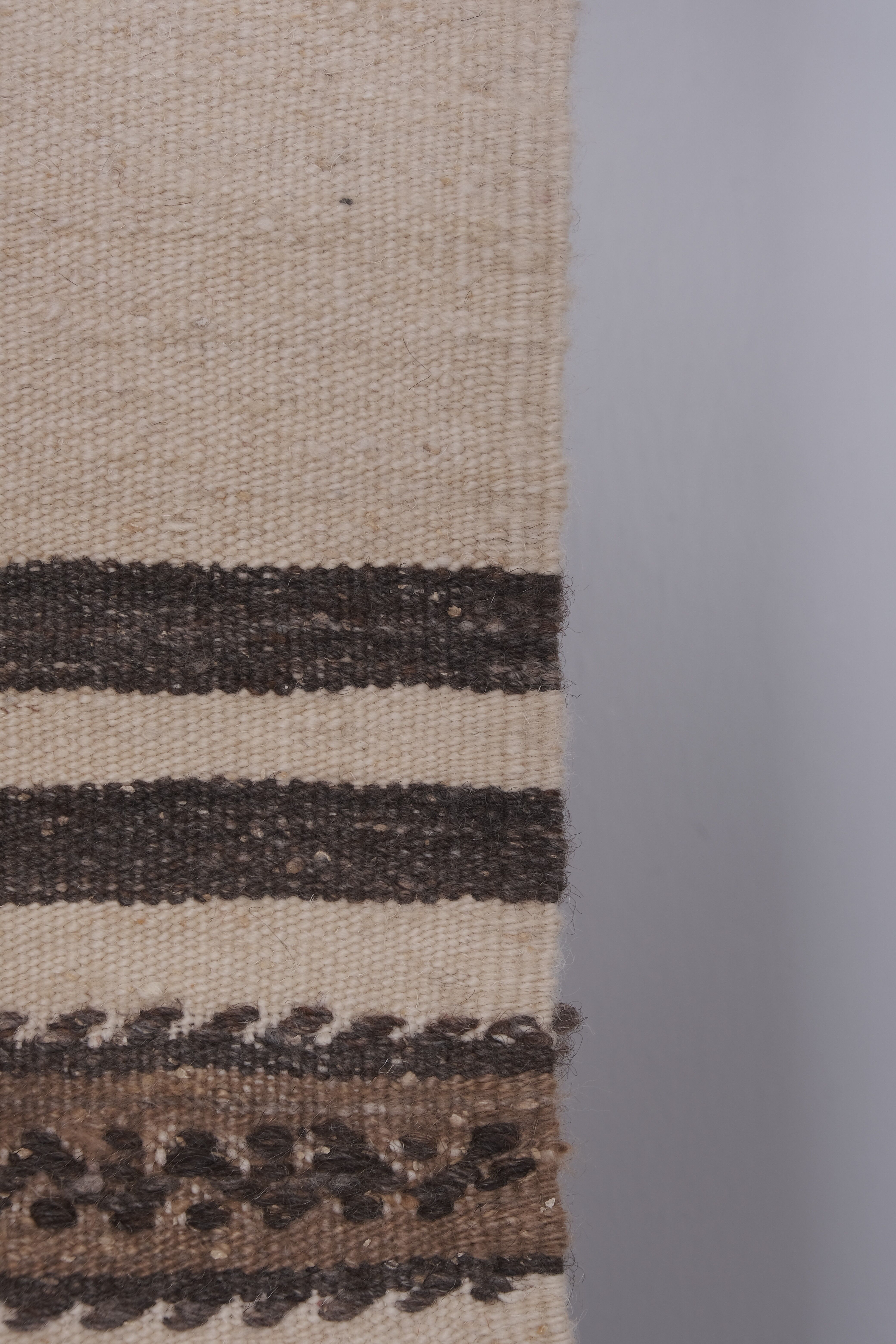 Vintage Turkish rug from Oushak, hand-woven 76x610 cm