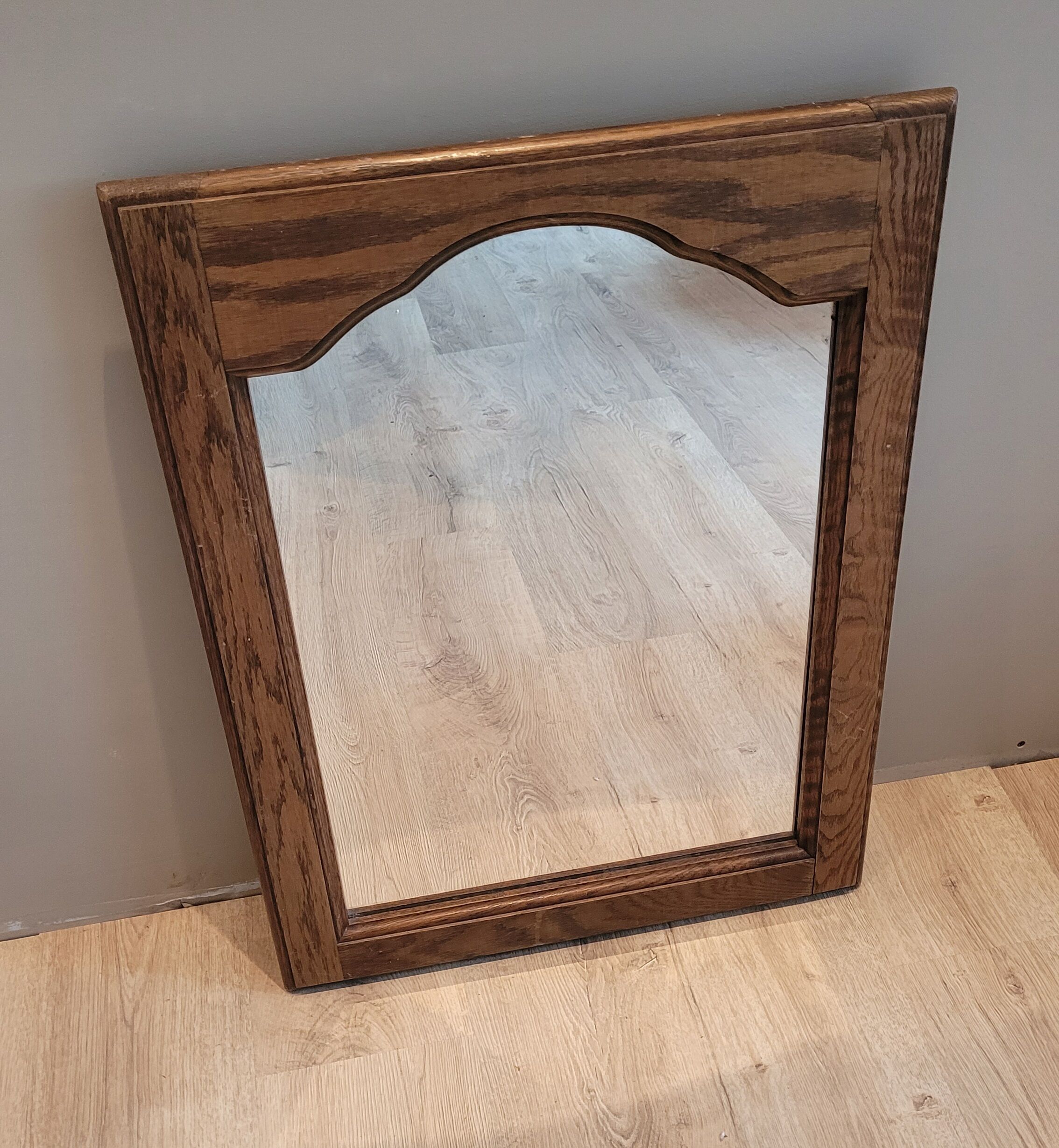 Mirror wood mustache 55x73