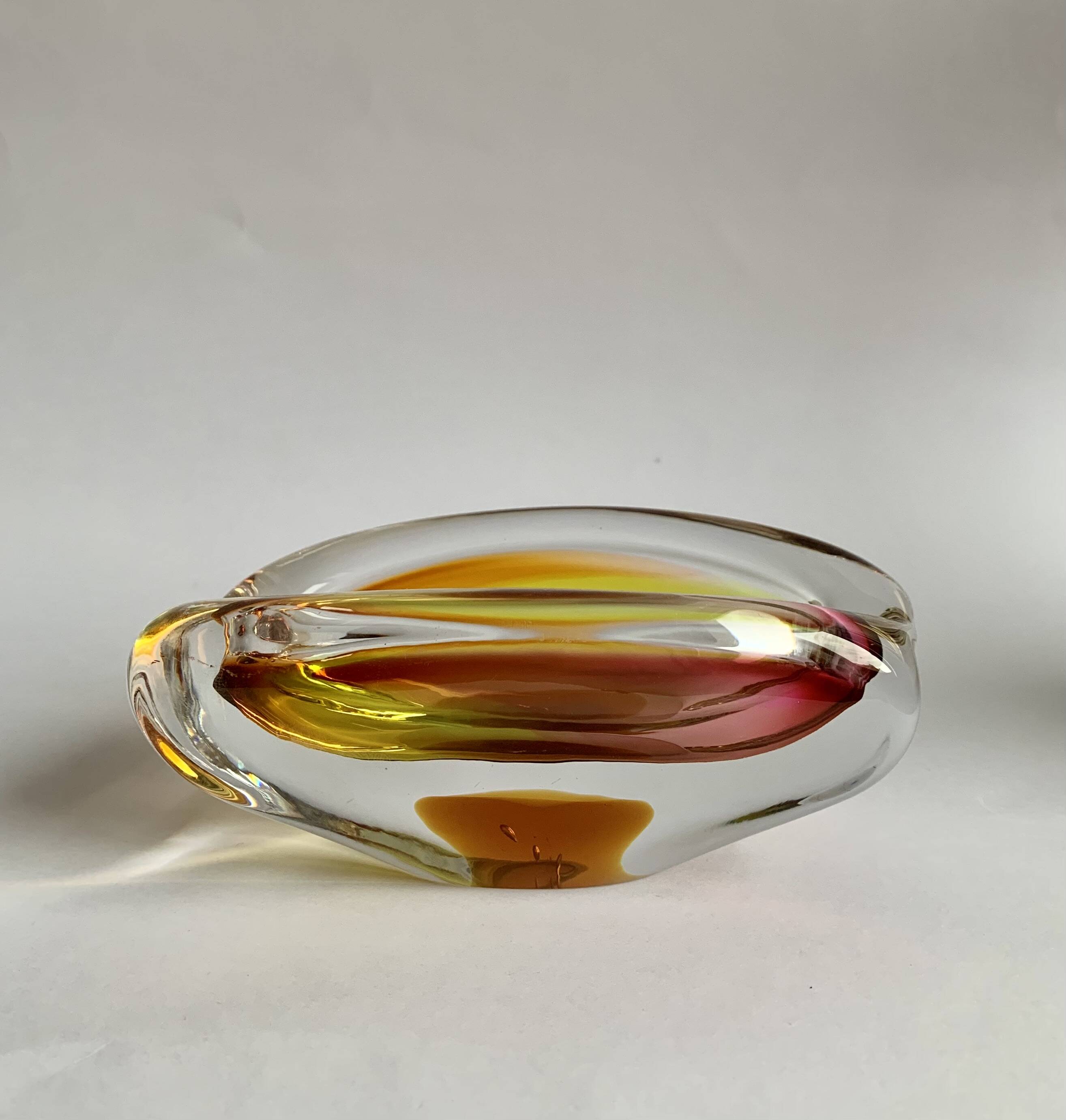 Astray par Josef Rozinek pour Novy Bor Glassworks, 1960s