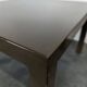 Pair of glossy brown lacquered side tables