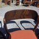 6 Baumann sled chairs in rosewood from the 1960s.