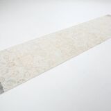 3x11 Rugs For Hallway Beige & Blue Vintage Runner Rug, 82x338Cm