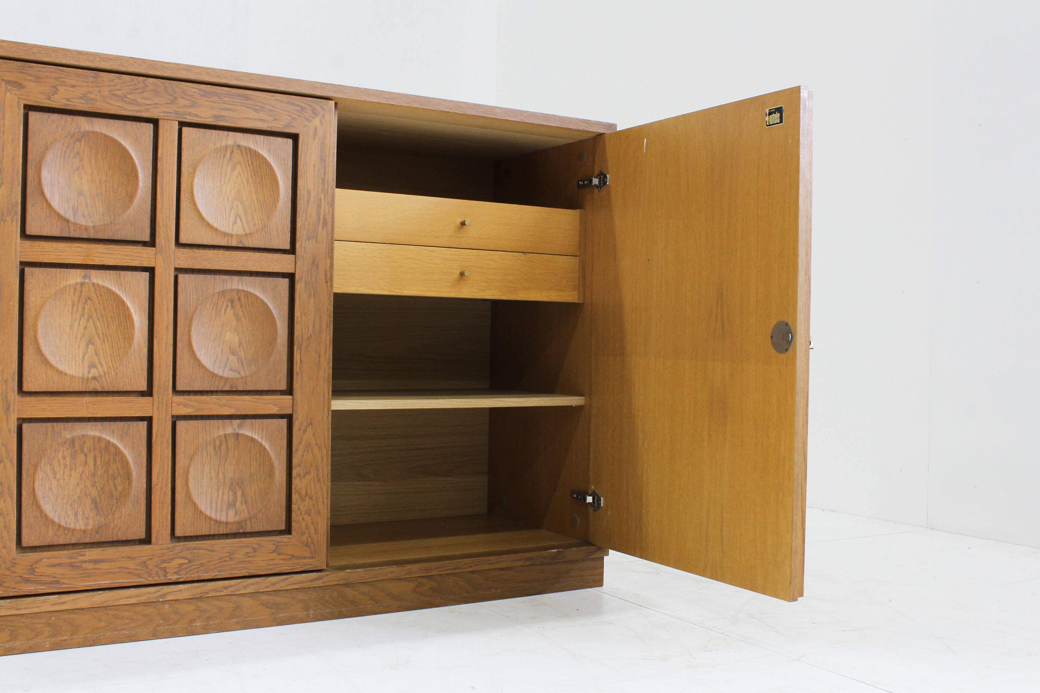 Buffet brutaliste vintage des années 1970 Gerhard Bartels