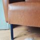Armchair in leatherette of the 1960s