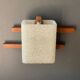 Pair of teak wall lights