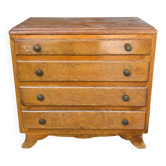 Vintage 1950s chest of drawers - Art Deco style