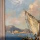 Old painting, Marine, signed B Franco, 50s/70s