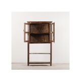 Vintage display case in natural wood